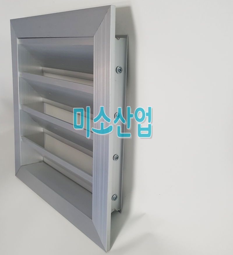 환기구 루바 갤러리창, 알루미늄 스텐 루버 시공 사진 : 네이버 블로그