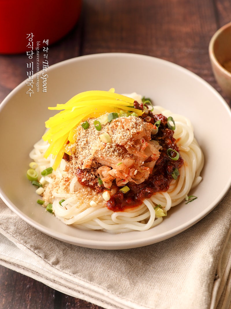 강식당 비빔국수 레시피/양념장 4인분Ⓦ백종원 : 네이버 블로그