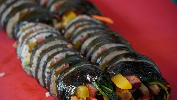  의정부 신곡동 생활의달인 김밥집 '엄마김밥' 오징어, 멸치, 달래김밥 후기 ft. 의정부직동공원