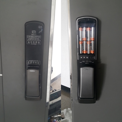  익산시 신동 금호어울림 아파트 밀레푸쉬락 MI-7000  모델 설치-익산열쇠,익산도어락