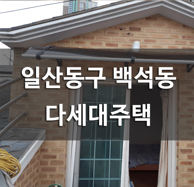  고양시 일산동구 백석동 캐노픽스 설치 다세대주택