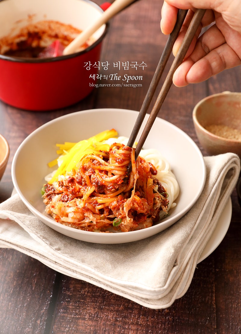 강식당 비빔국수 레시피/양념장 4인분W백종원 : 네이버 블로그