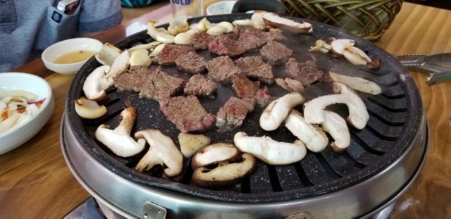 [전남-장흥]1박 2일에 소개된 장흥삼합 - 통큰하누(소고기 + 키조개 + 표고버섯)