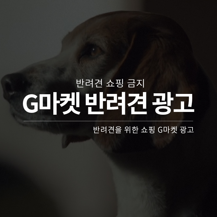  G마켓광고 반려견쇼핑금지  반려견을 위한 쇼핑 G마켓광고