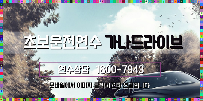  동원동 운전연수 운전연수강사 장롱면허와의 전쟁