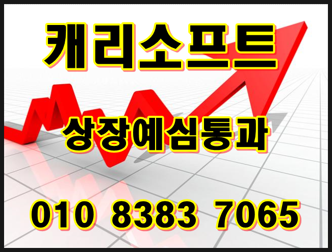  캐리소프트-코스닥 상장예심통과
