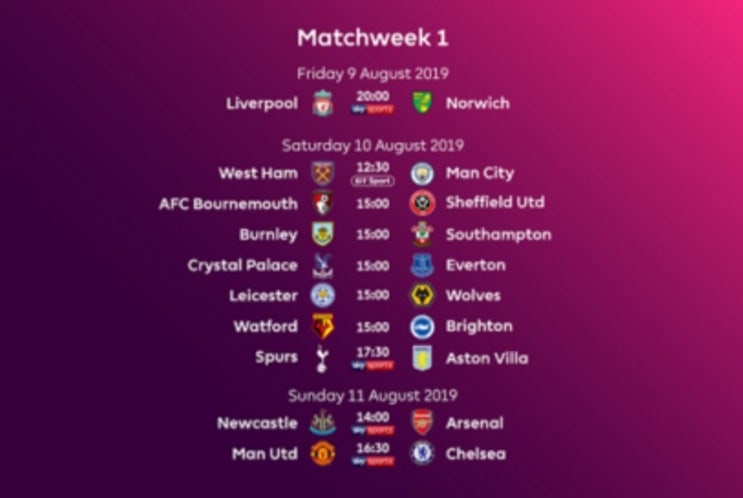 EPL(프리미어리그) 2019-20시즌 룰(Rule) 변경 EPL(프리미어리그) 2019-20시즌 룰(Rule) 변경