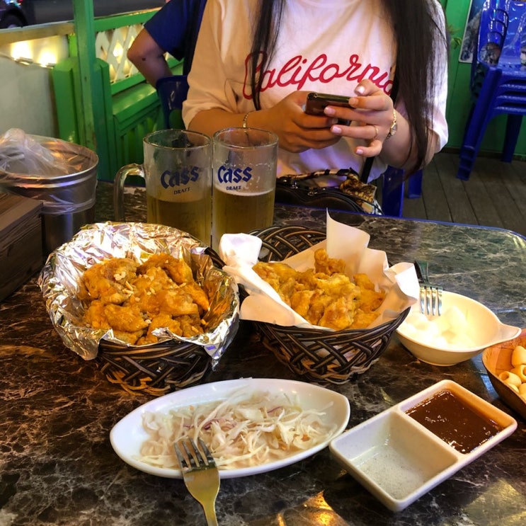  치맥먹으러 즉흥여행 1박2일 을왕리해수욕장 갔다왔어요~!!
