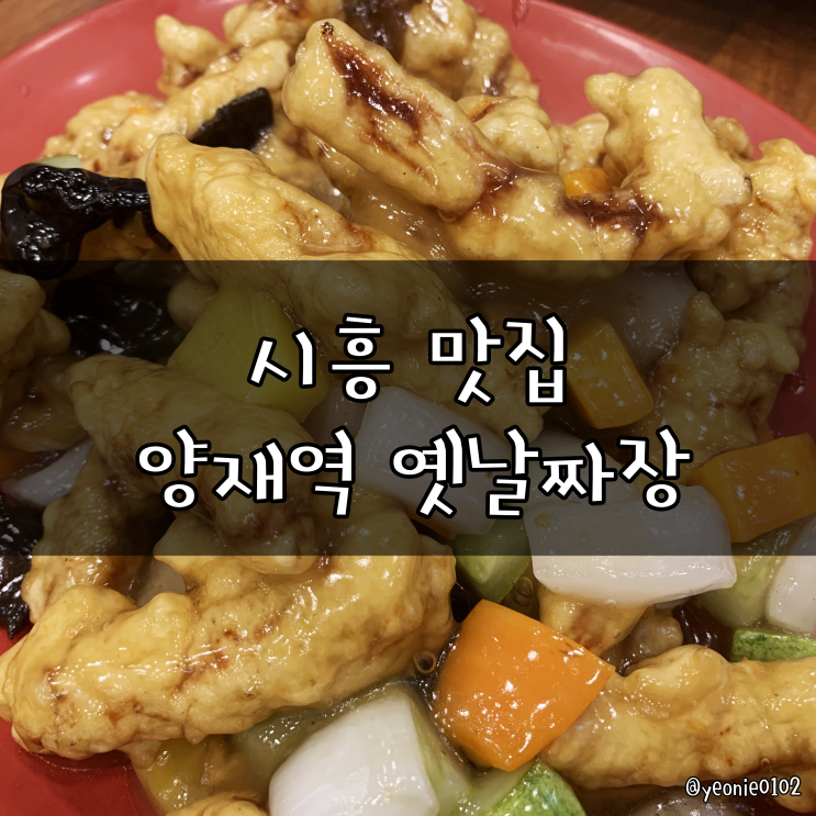  [시흥 맛집] 생활의달인 탕수육 맛집 양재역 옛날짜장