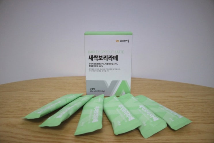  VV 새싹보리라떼 우유에 넣어 포만감 가득 아침대용