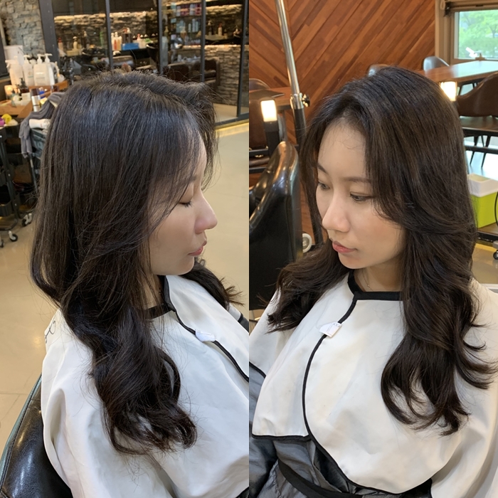  이수역 미용실 여자 긴머리 굵은 웨이브 펌 이진헤어 본점 안영샘
