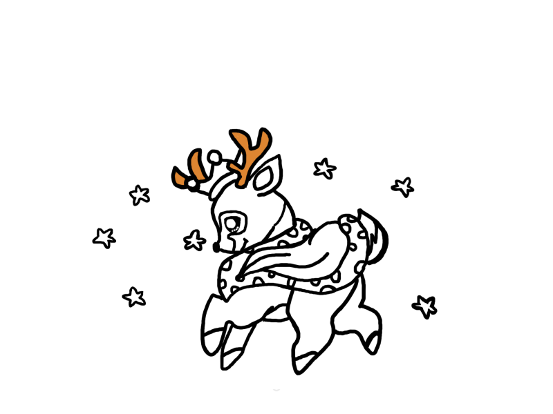 루돌프 색칠 그림