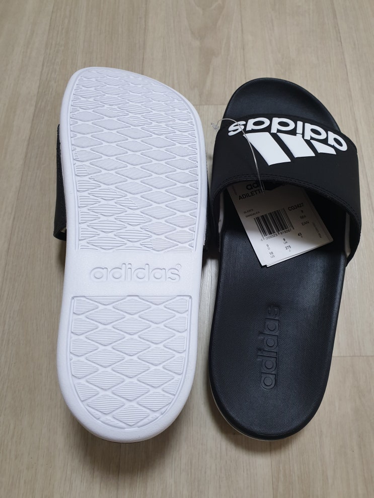 아디다스 아딜렛 슬리퍼 구입 후기 (사이즈, adidas adilette, CG3427)