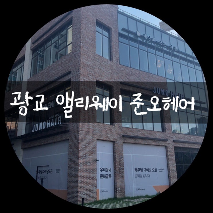  광교 미용실 추천 앨리웨이 준오헤어 이집 머리 잘하네..
