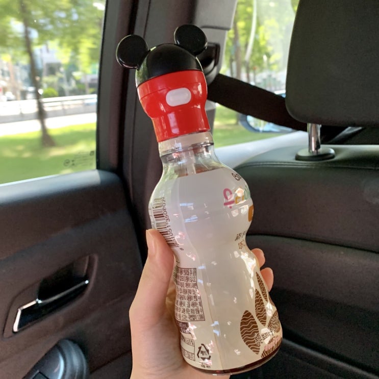  간편한 물병빨대캡, 미키빨대컵