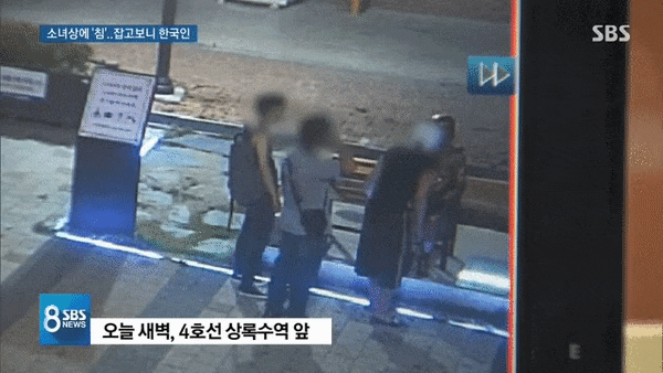 안산 평화의 소녀상에 침뱉은 한국인들CCTV,gif 안산 평화의 소녀상에 침뱉은 한국인들CCTV,gif