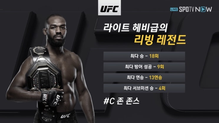  이미 전설이 되어버린 존 존스의 기록들