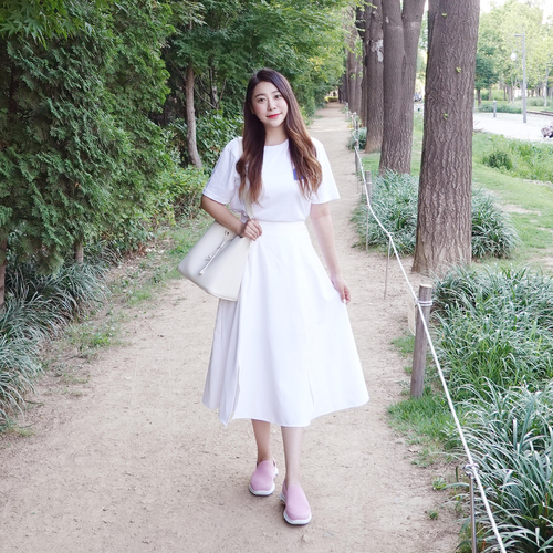  김고은운동화 스케쳐스 고워크5 발편한 데일리 코디완료!