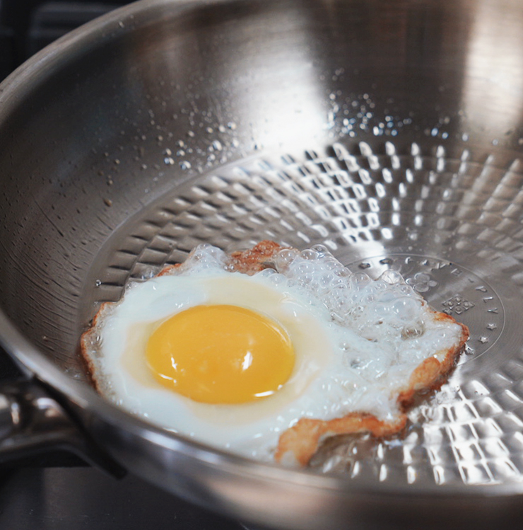 스텐냄비 첫세척 연마제 제거, 스텐팬 계란후라이 눌어붙지 않는 예열 방법!