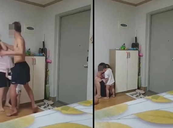  베트남여성 폭행 남편. 아이앞에서 무차별 폭행
