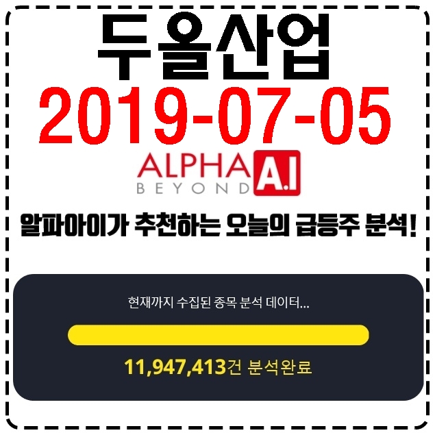  '두올산업 주가'! 월요일 상한가 포착! 
