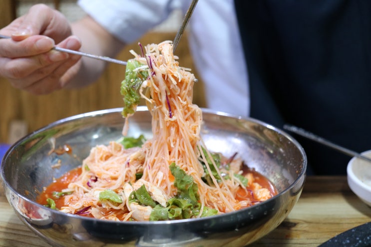  이천 하이닉스 맛집 초계국수 오리오리에서