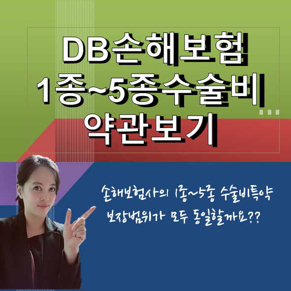  DB손해보험 1종~5종수술비 약관보기