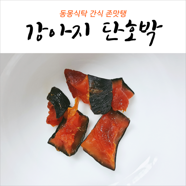 강아지 단호박 간식 동몽식탁 존맛탱