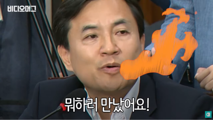  '왜 만났어요!' → '그냥...' →'웃지마세요!'...질의 중 김진태가 버럭한 이유는? - 비디오머그