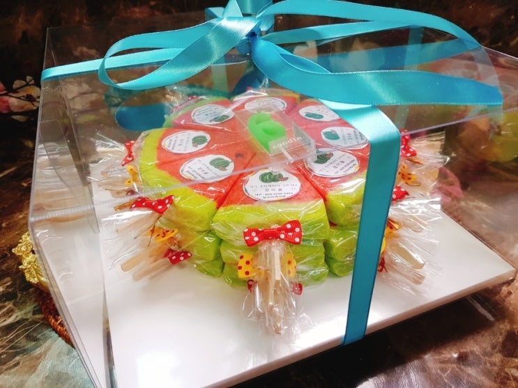  [[[[ 달코미떡사랑 ]]] #부산사하구수박설기#사하구수박떡클래스#수박떡케이크#부산수박설기케이크