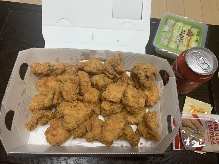  BBQ 황금 올리브 순살 시켜봤습니다 후기...