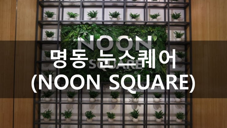  [서울/명동] 명동 놀거리 추천해요, 복합 쇼핑몰 눈스퀘어(Noon square) + 명동 점심메뉴 추천 홍대돈부리(전메뉴 가격정보)