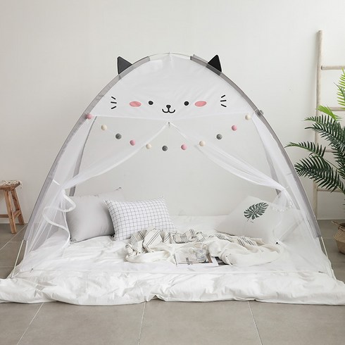  베베데코 텐트형 원터치모기장 냥이 + 부직포 가방, 블랙 + 화이트 17,900원
