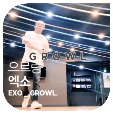  한 주의 2일 그 하루의 한 시간의 기록. 으르렁 GROWL. 엑소 EXO.