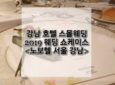  강남권 호텔 스몰웨딩, <노보텔 강남> 여기는 숨은 진주! 2019 웨딩 쇼케이스 다녀왔어요.