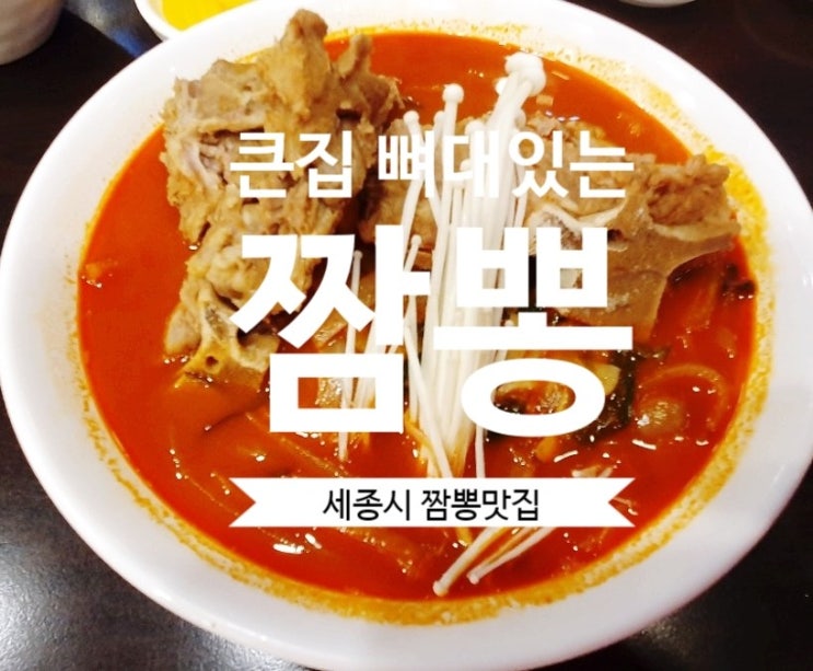 [세종시 첫마을 맛집] 큰집 뼈대있는 짬뽕 한솔동 맛집