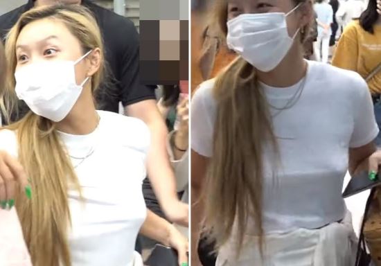  화사 공항패션