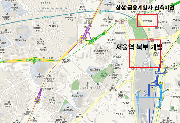  [서울역] 서소문 삼성금융타운, 50개층 3개동 규모?