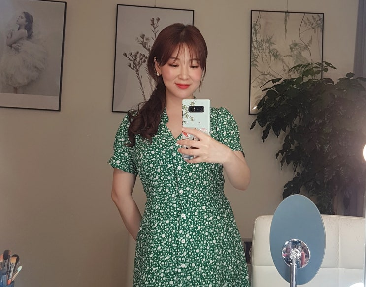  7월 여름의 키154 현실코디: 여름엔 조금 더 화려하게! 키작녀코디 / 자라, 서울스토어, w컨셉스토어 vem.ver원피스, 유리임스커트 ,망고, 두타