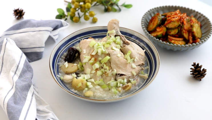  삼계탕 끓이는법 한약재없이 야채로만 담백~하게!! + 닭손질법 팁