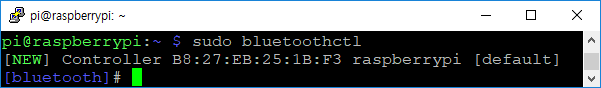 라즈베리파이 블루투스를 이용한 IoT기기제어(feat. 네오픽셀 무드등)-part1-라즈베리파이에서 블루투스 연결하기