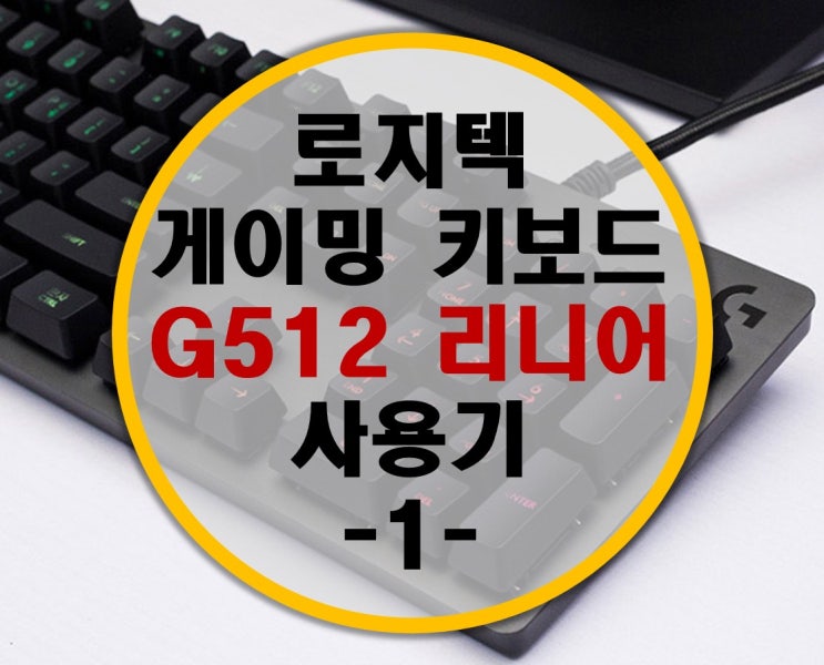 로지텍 게이밍 키보드 G512 Romer-G 리니어 리뷰 -1- 개봉기 및 간단 사용기