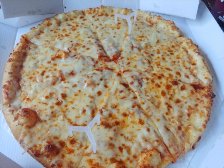  도미노 치즈폭포 피자...또르륵ㅠㅠ