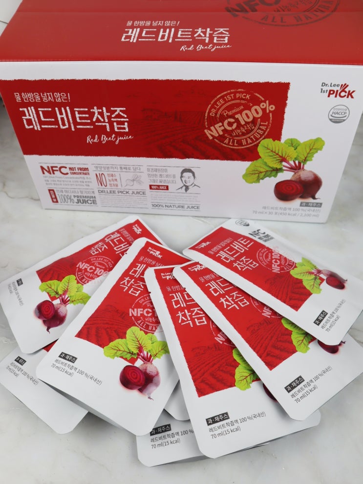  비트효능, 빨간영양가득 100%그대로착즙 이경제 닥터리픽 레드비트착즙!