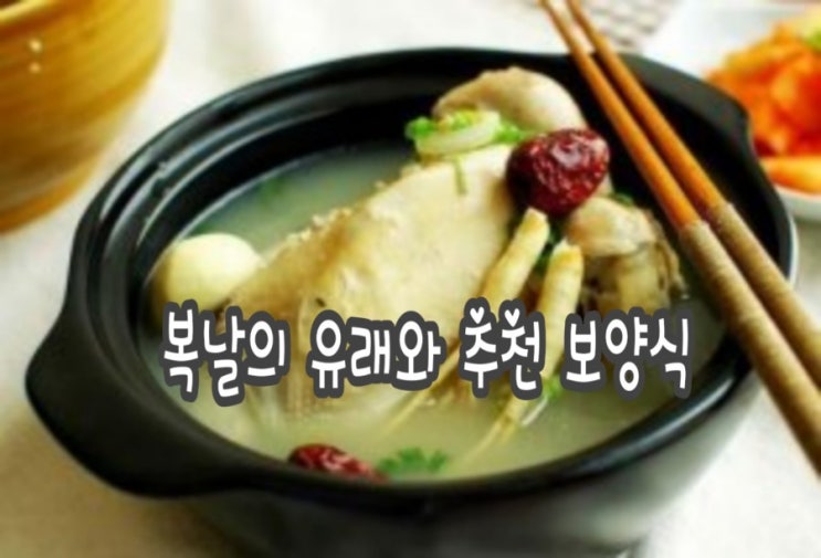  복날의 유래와 추천 보양식