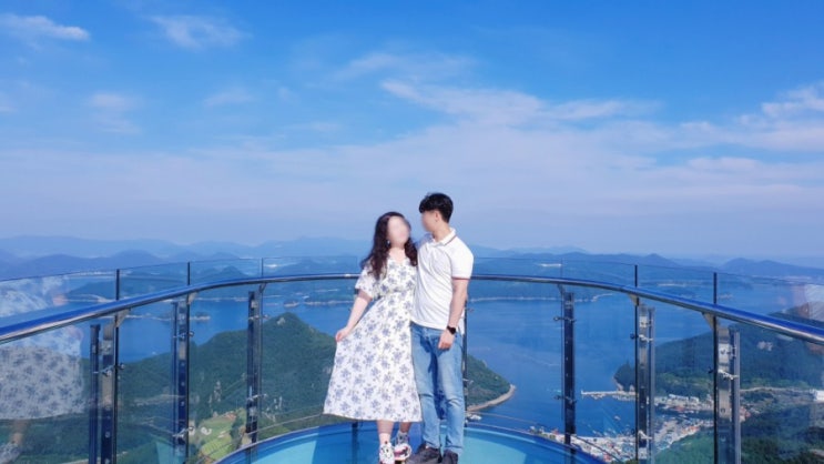  통영여행코스 2일차 #2 : 날씨 좋은 날, 통영 미륵산 케이블카! 사진 잘 나오는 아찔한 스카이워크 체험 (+ 케이블카 할인정보, 우짜, 충무김밥 맛집 후기)