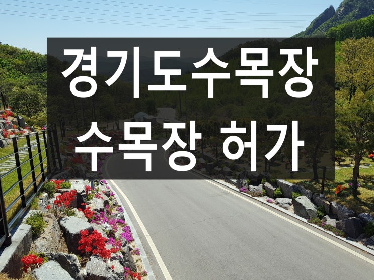  정식 허가받은 경기도 수목장 안내!