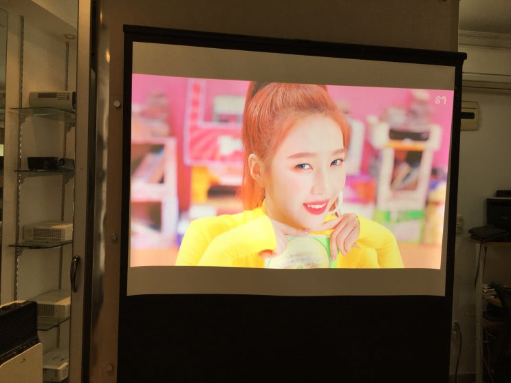  아파트 티비 중고 빔프로젝터램프교체 설치 후기
