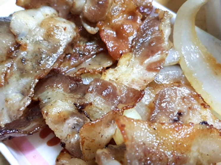  삼겹살 비빔면 맛있어요!