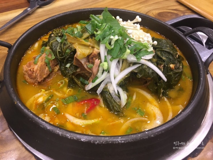  울산달동맛집 : 등뼈에서 수제비무한리필 + 볶음밥 굿 !